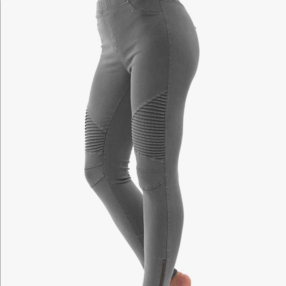 Moto style leggings